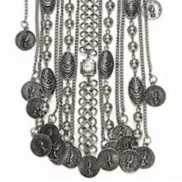 Boho VTG Indian Ethnic Large Collar Choker - Picture 8 of 8